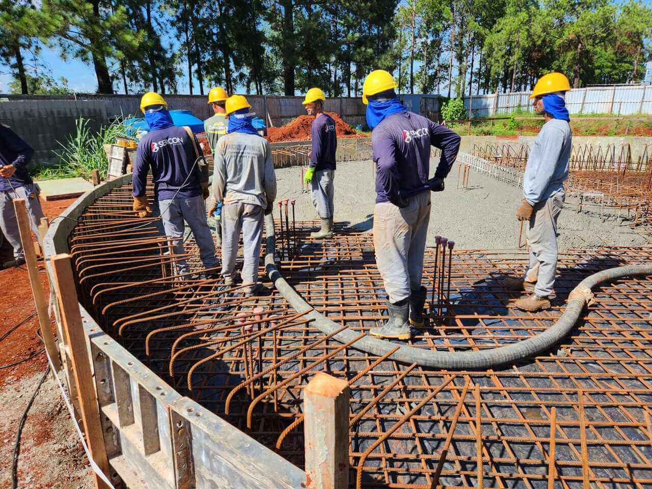 Estação de tratamento de esgoto construída pela Sercon para a ABL