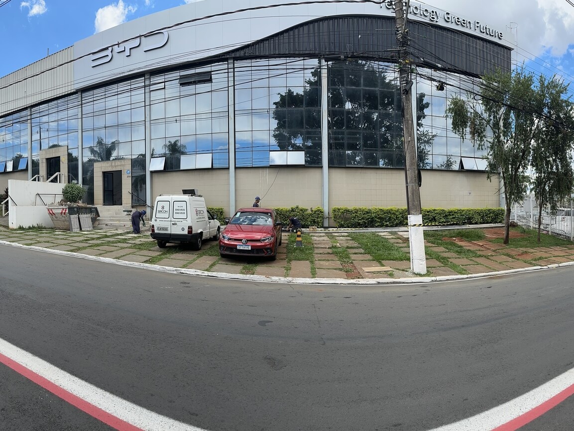 Showroom da BYD após adequação executada pela Sercon